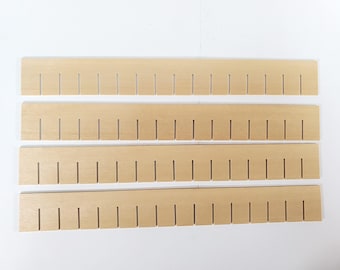 Dollhouse Shingles Wood Strips 4 Sheets 12" long 1:12 Scale Miniatures Roof