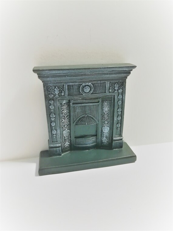 Dollhouse Miniature Fireplace Victorian Small Bedroom Resin Etsy