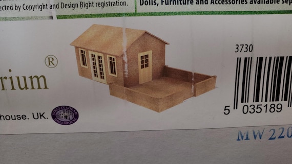 The Garden Pavilion Dollhouse KIT Room Box DIY 1:12 Scale