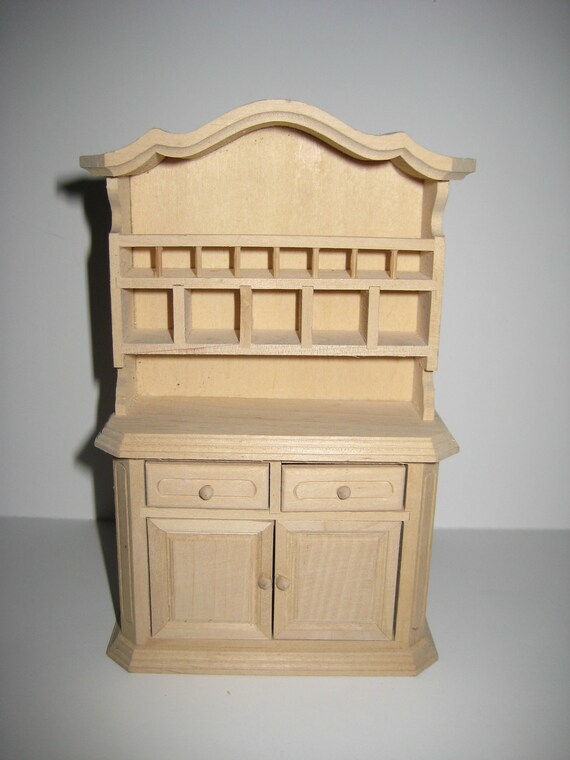 unfinished dollhouse kitchen cabinets