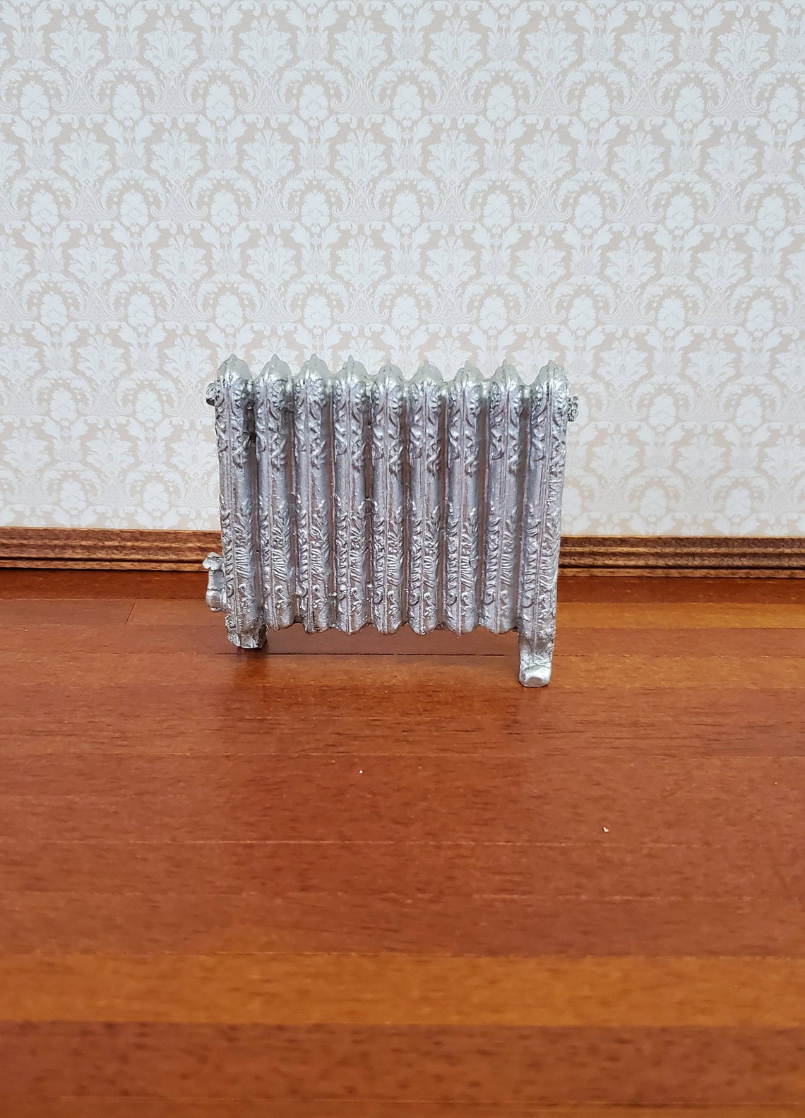 Dollhouse Miniature Radiator Large Silver Fancy 1:12 Scale | Etsy