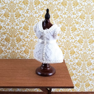 Dollhouse Miniature Corset on Mannequin Bust 1/12 Scale Victorian Decor