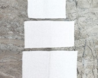 Dollhouse White Towels Set of 3 Bath or Beach 1:12 Scale Miniature Bathroom