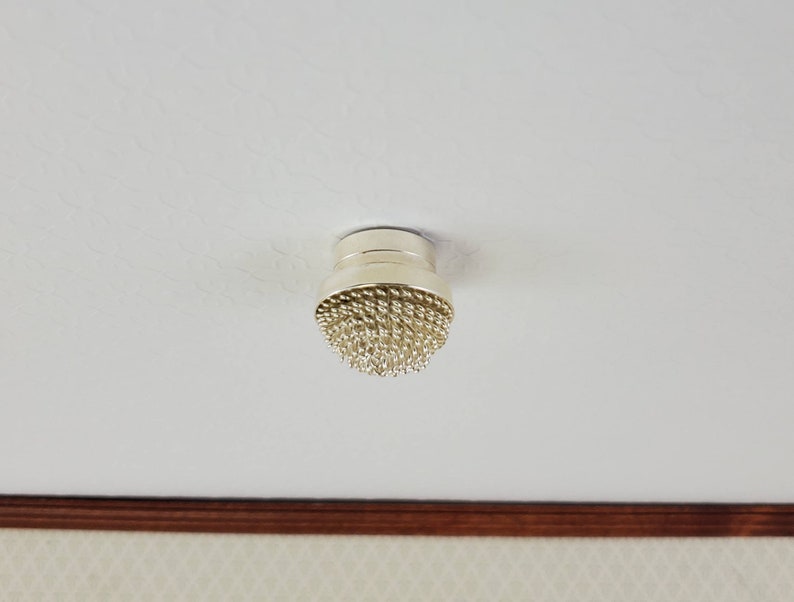 Dollhouse Ceiling Light Silver Battery Operated Fancy 112 Etsy
