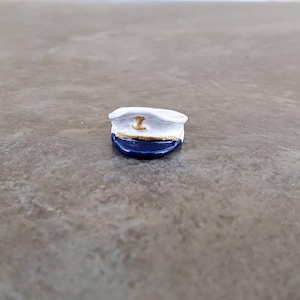 Dollhouse HALF SCALE Sailors Captains Hat Cap Metal Decoration 1:24 Lighthouse Decor