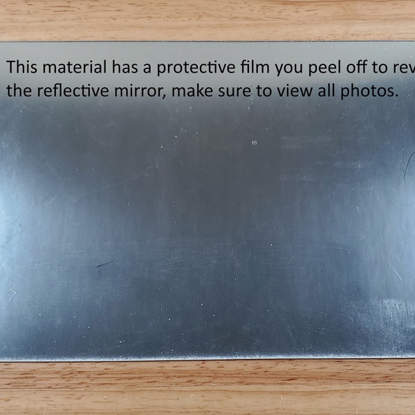Mirror Material Cut with Scissor Self Adhesive 6"x 9" Protective Film
