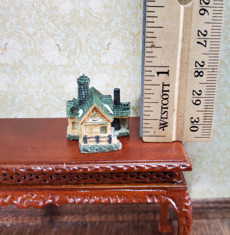 Tiny House Statue Northwoods Cabin Dollhouse Decor Falcon Etsy