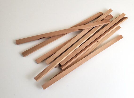 Cherry Wood Strips 10 1/8 X 1/4 X 6 Long Crafts Models Miniatures