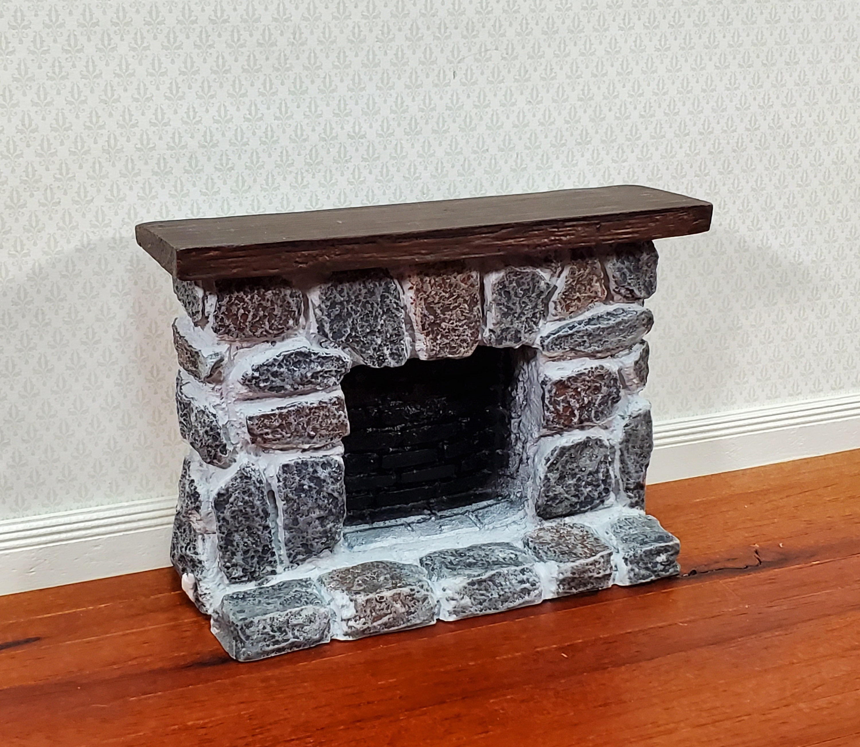 Miniature dollhouse fireplaces deals