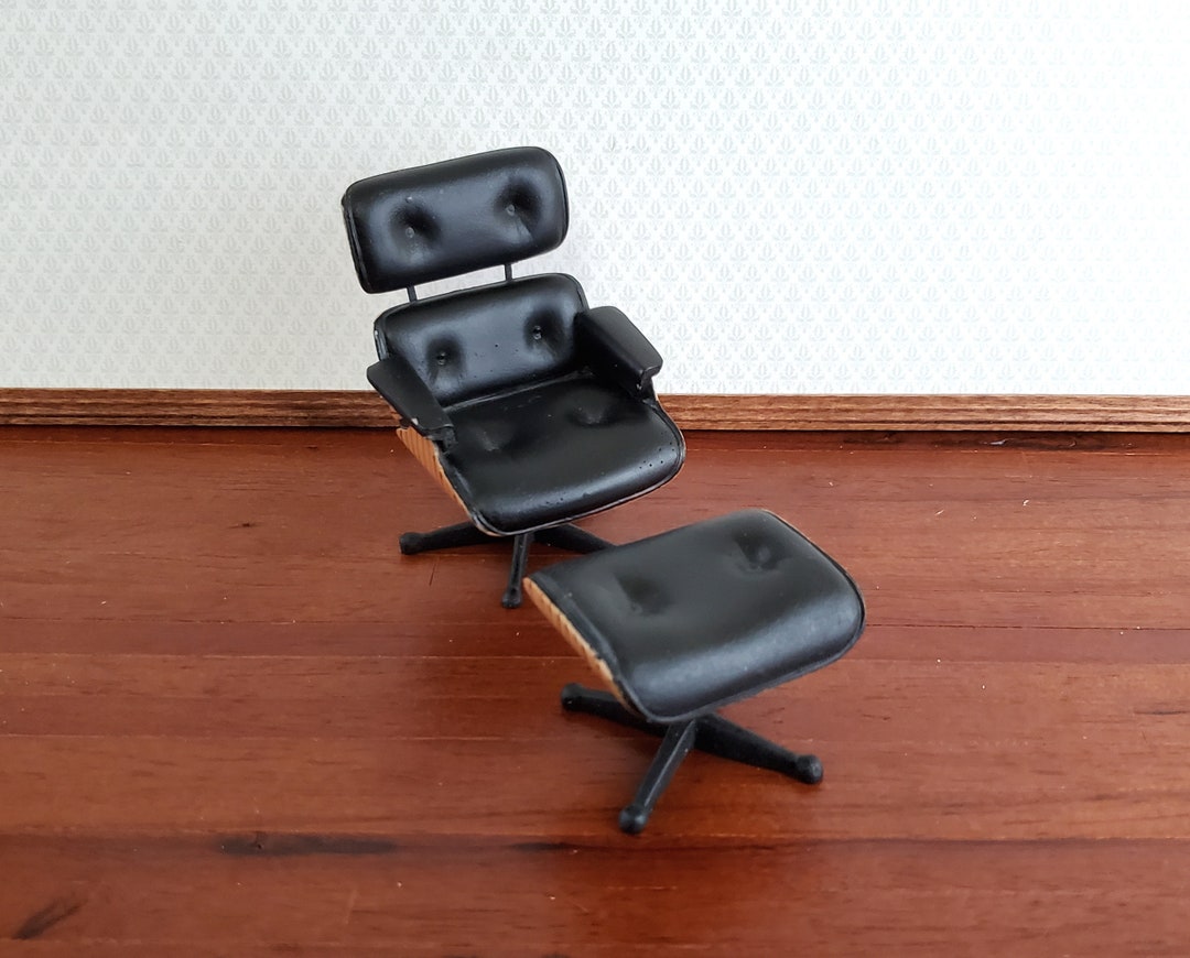 Dollhouse Lounge Chair With Ottoman Mid Century Modern 112 Etsy