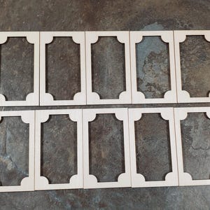 Dollhouse Wall Panels 1 Layer Classic Style 10 pieces 1:12 Scale DIY Miniatures