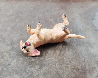 Dollhouse Labrodor Retriever Lab Puppy Dog Playful 1:12 Scale Miniature Animal
