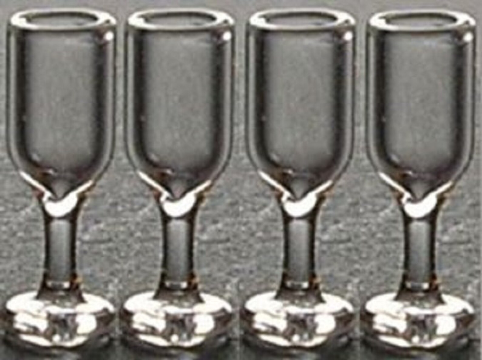 Dollhouse Miniature Wine Glasses Set of 4 112 Real Glass Etsy