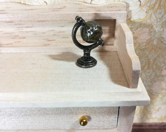 Dollhouse Miniature Globe Decorative Accessory Antique Bronze 1:12 Scale