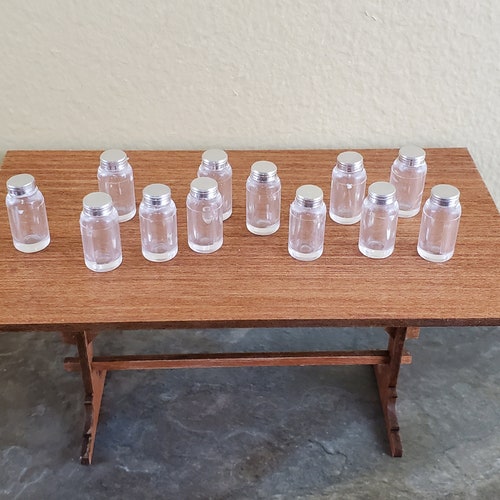 Dollhouse Miniature Jars With Lids Medium for Canning or Etsy