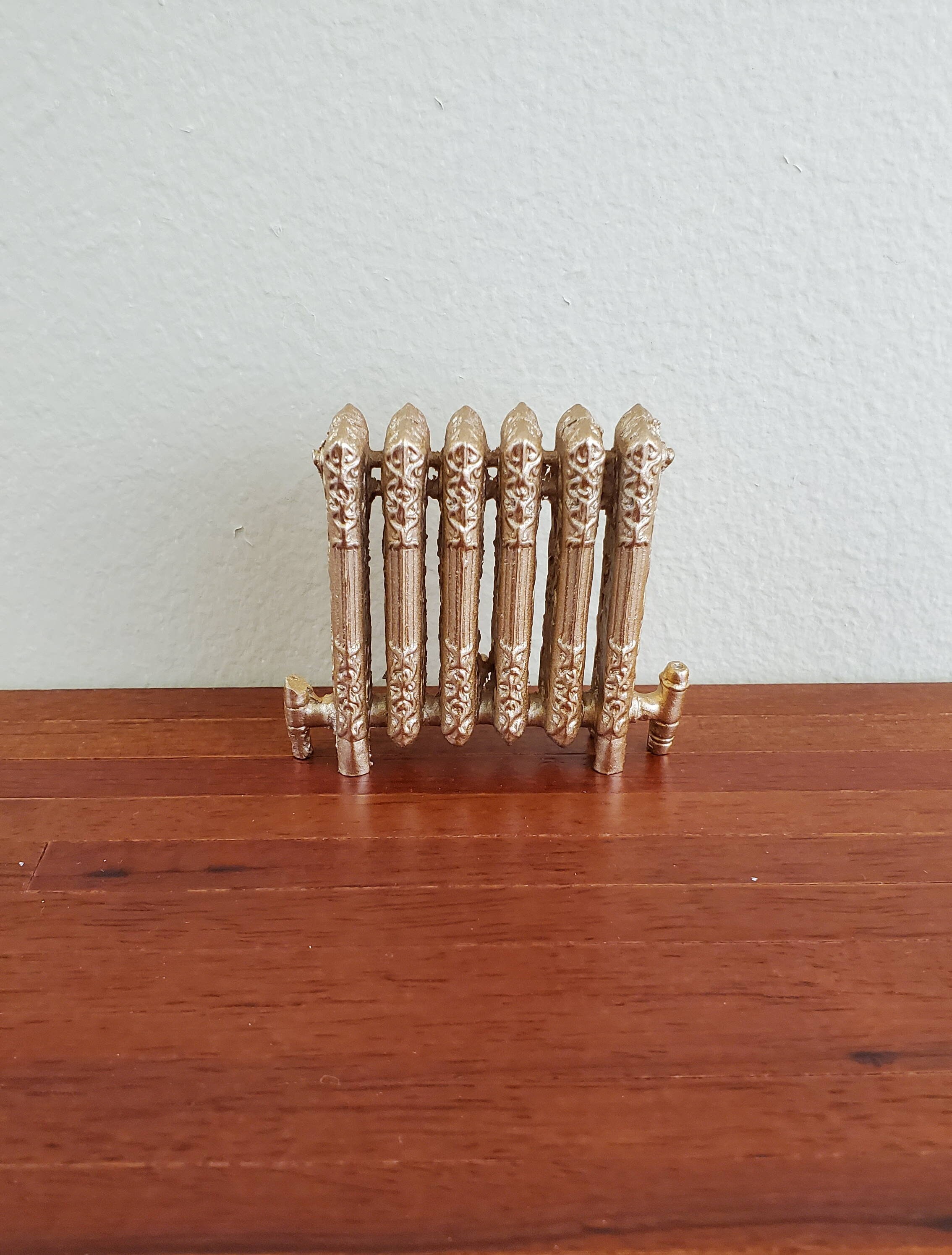 Dollhouse Miniature Radiator Large Gold Fancy 1:12 Scale Resin - Etsy