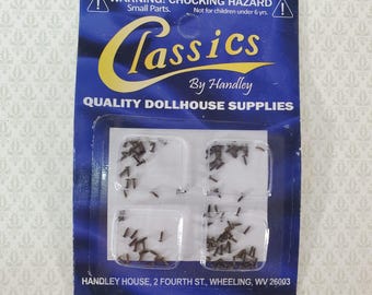 Nails Brads Small Tiny Thin 1/8" Black Dark Bronze Pack of 100 Dollhouse