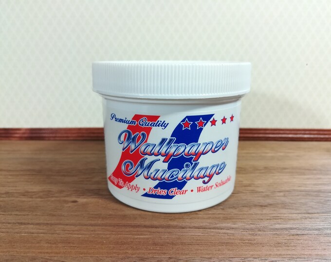 Dollhouse Miniature Wallpaper Paste Grandmother Stover's Yes Paste Glue