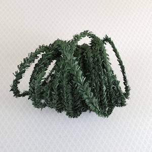 Dollhouse Miniature Christmas Garland Evergreen Trim Decorating Greenery 17'