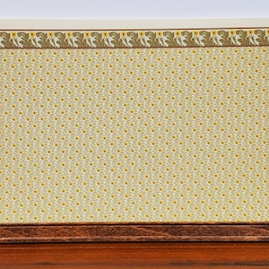 Dollhouse HALF SCALE Wallpaper Sunflowers Broadnax Print 1:24 Arts & Crafts