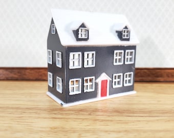 1:144 Puppenhaus Miniatur Puppenhaus mit roter Tür Kunststoff