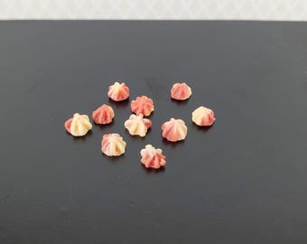 Dollhouse Tiny Cookies Set of 10 1:12 Scale Miniatures Food Groceries Bakery