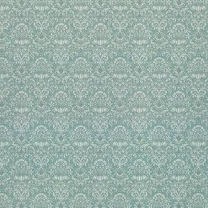 Dollhouse Wallpaper Damask Blue Gray Victorian 1:12 Scale Itsy Bitsy Miniatures