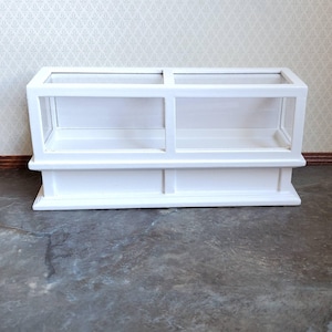 Dollhouse Miniature Display Counter for Bakery Store or Shop 1:12 Scale Furniture White