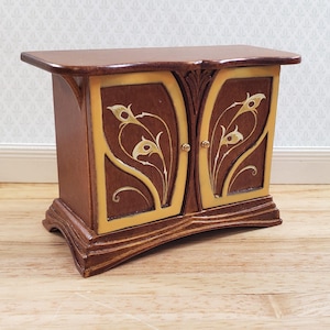 JBM Dollhouse Sideboard Buffet Art Nouveau Style 1:12 Scale Miniature Furniture