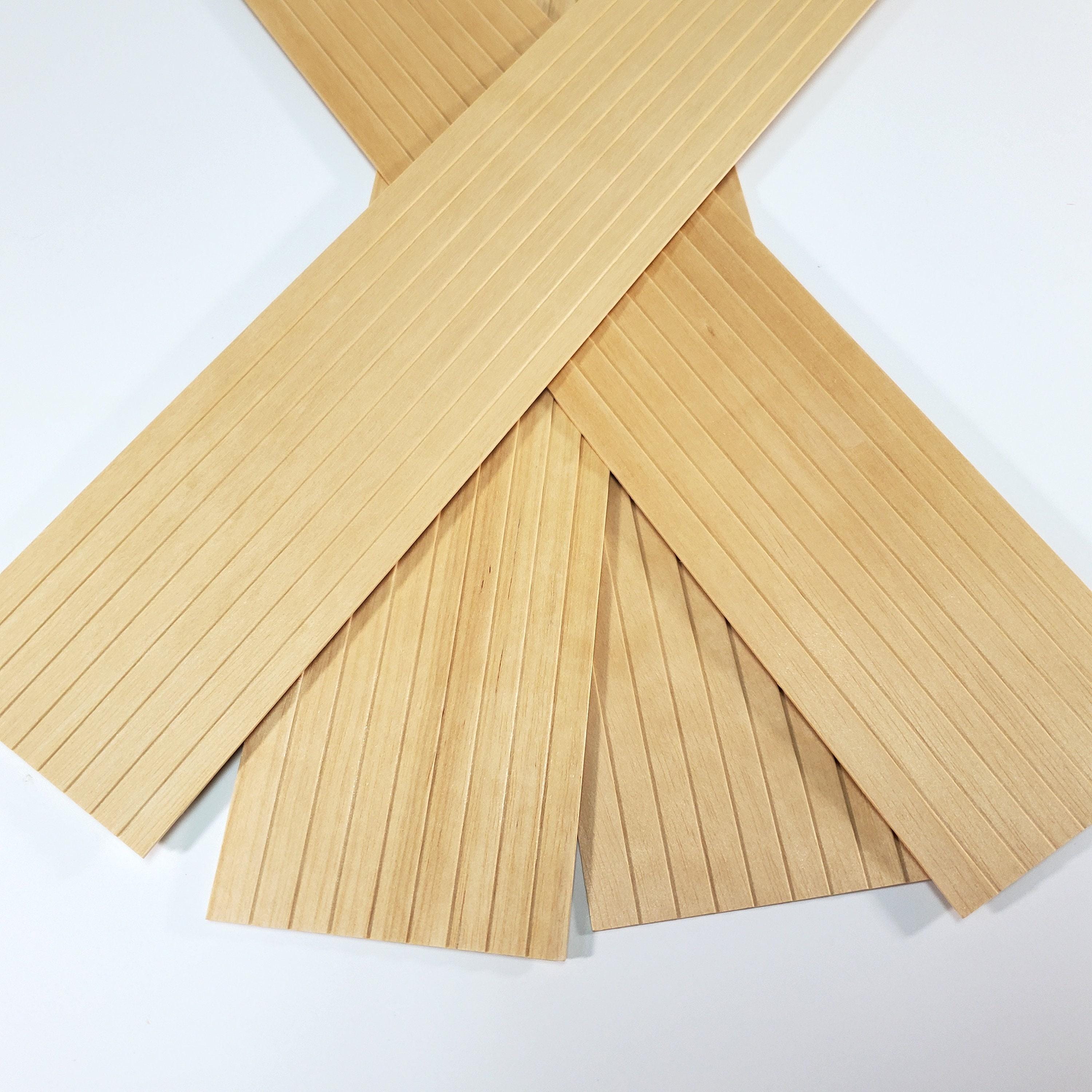 Dollhouse Clapboard Siding Panels 3/8" Wood Paneling x4 Sheets