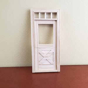 Dollhouse Miniature Exterior Door Crossbuck Dutch Door 1:12 Scale Houseworks #6009