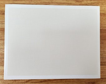 Dollhouse HALF SCALE Floor Tiles Embossed Cream & Beige 1:24 Scale Paper Card