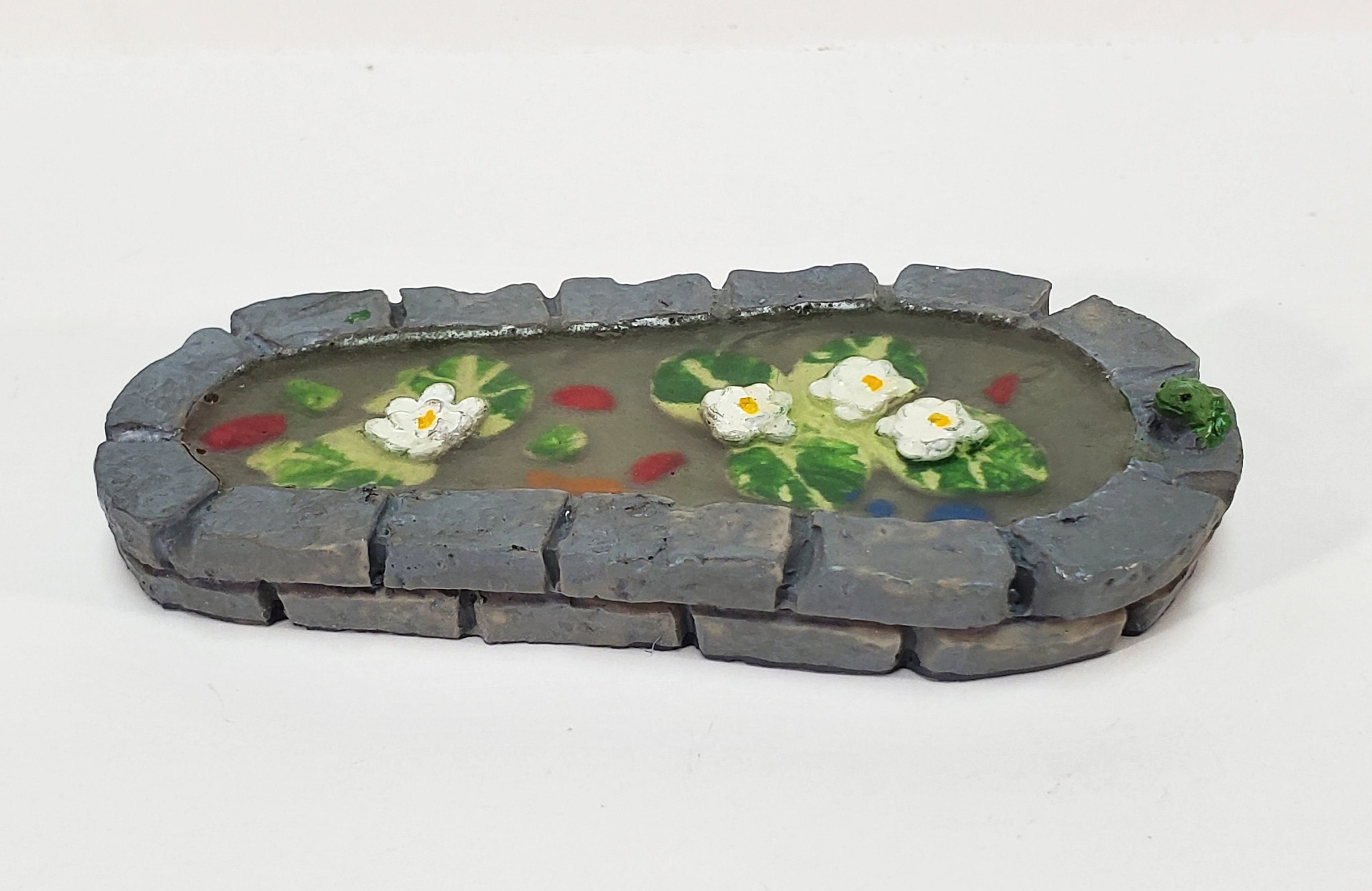 Décoration de jardin miniature - Petite pergola en fer blanc - 5 x 10 cm -  Miniature décorative - Creavea