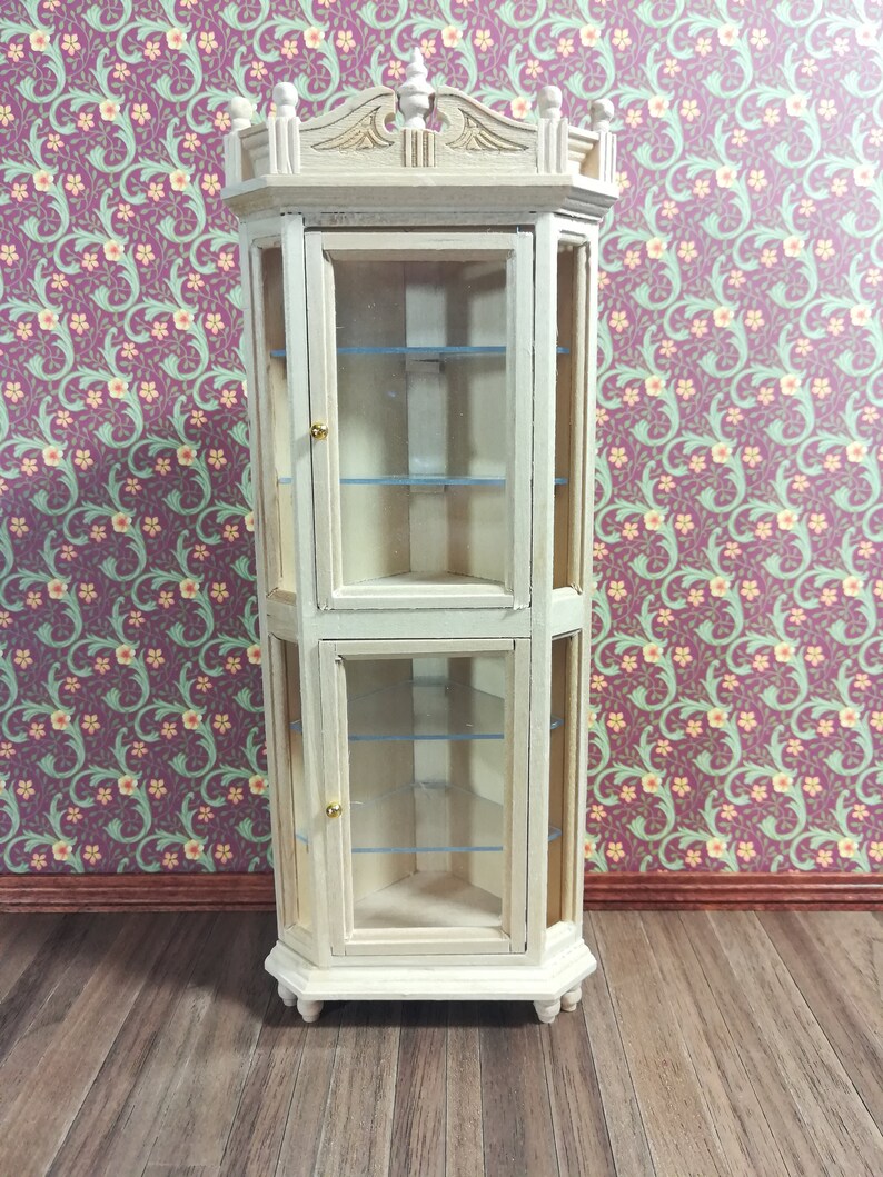 New 1//12 Unpainted Dollhouse Miniature Wooden Interior 6-Panel Door With Frame