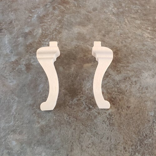 Dollhouse Miniature Wood Table Furniture Legs 4 Pieces 112 Etsy