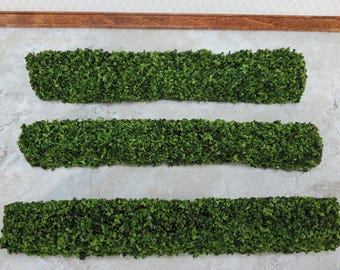 Green Hedge 3 Pieces Small Bendable Model RR Dioramas Dollhouses Scenery