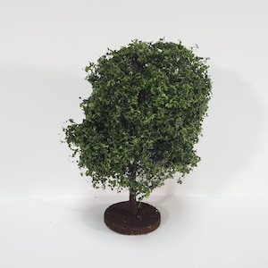 Miniature Tree or Shrub Bush Green Model Railroad Train or Scale Model Scenery Garden image 1