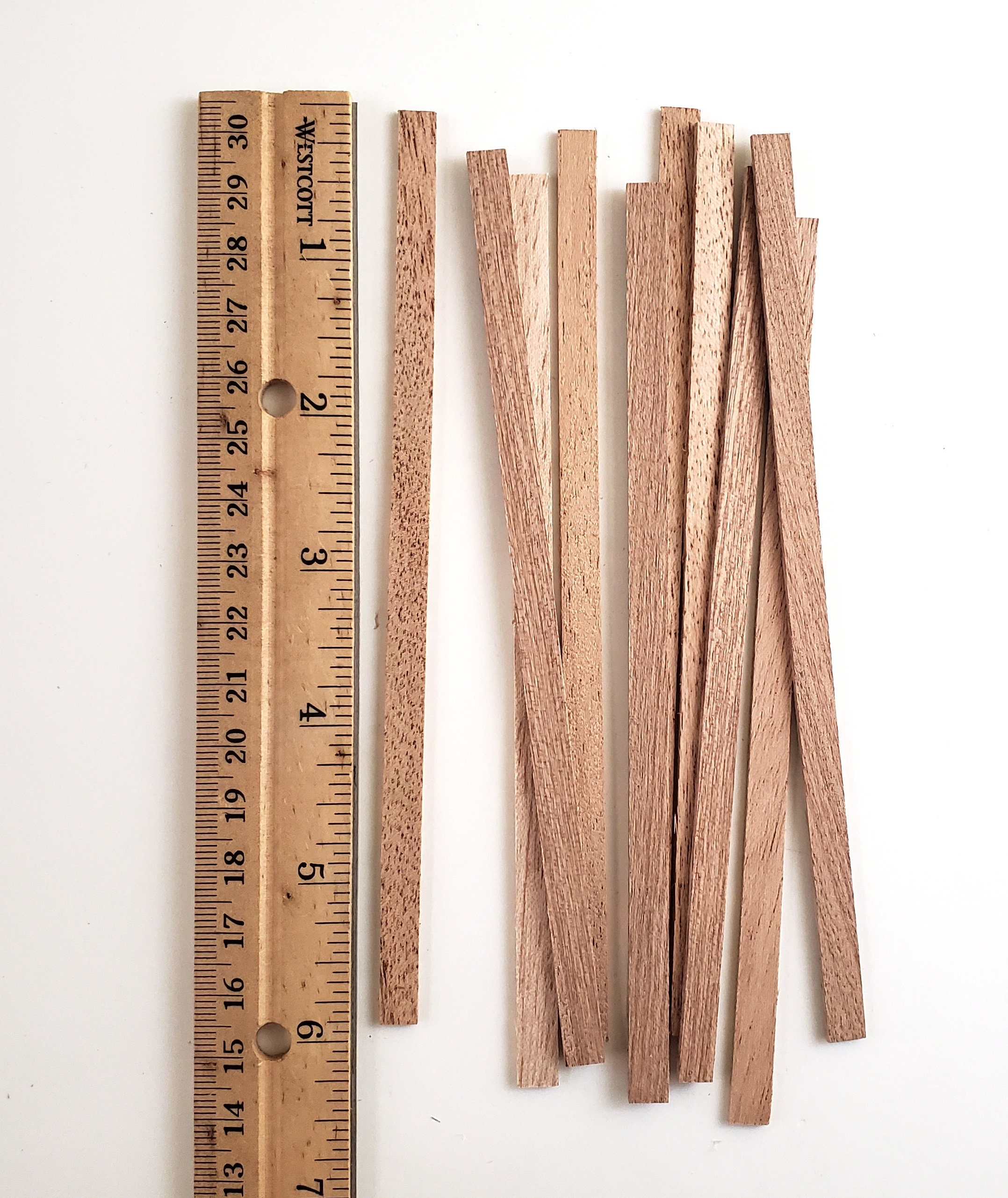 Mahogany Wood Strips 1/8 x 3 x 24in (5) - Quantity is Listed in Parenthesis  in Title