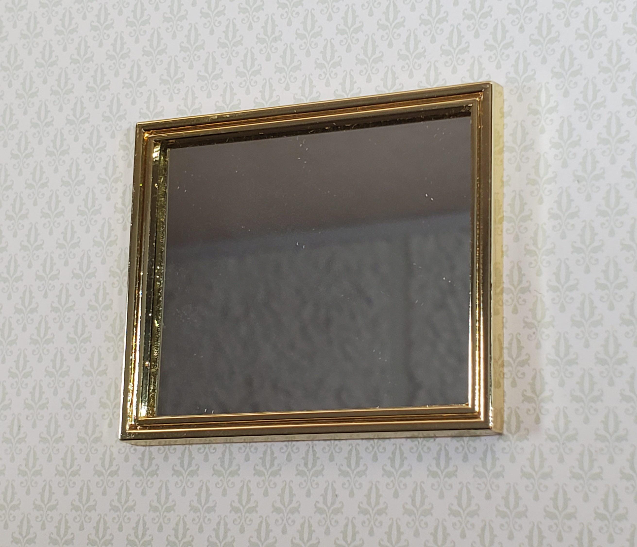 Mini Model Mirror Dollhouse Mirror Slim Gold Metal Frame 1:12 Scale Miniature - Etsy