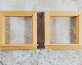 Puppenhausfenster, einzelnes quadratisches Dachgaubenfenster, 2er-Set, Maßstab 1:12, Houseworks 5056