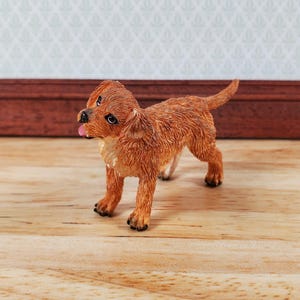 Dollhouse Golden Retriever Puppy Dog Pet 1:12 Scale Miniature Animal