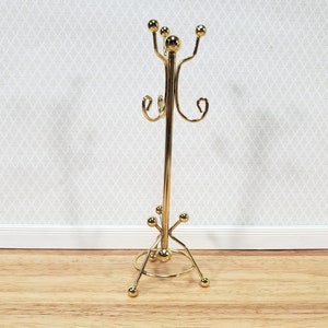 Buy Dollhouse Coat Rack Stand Gold Metal 1 12 Scale Miniature Accessories Decor Online in India Etsy