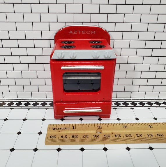 Red 1950s 4-Pc. Kitchen Appliance Set