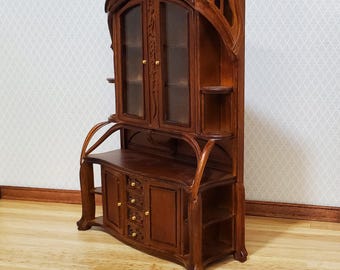 Armoire Miniature Walnut Wardrobe 1/12 Townsquare - Neuf