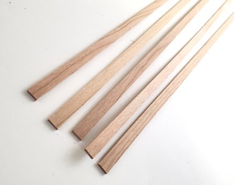 Cherry Wood Strips 5 Pieces 1/16 X 1/4 X 18 Long Crafts Models Miniatures 