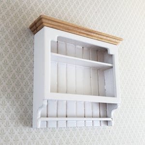 Dollhouse Miniature Hanging Shelf White 1:12 Scale Kitchen Bathroom Furniture