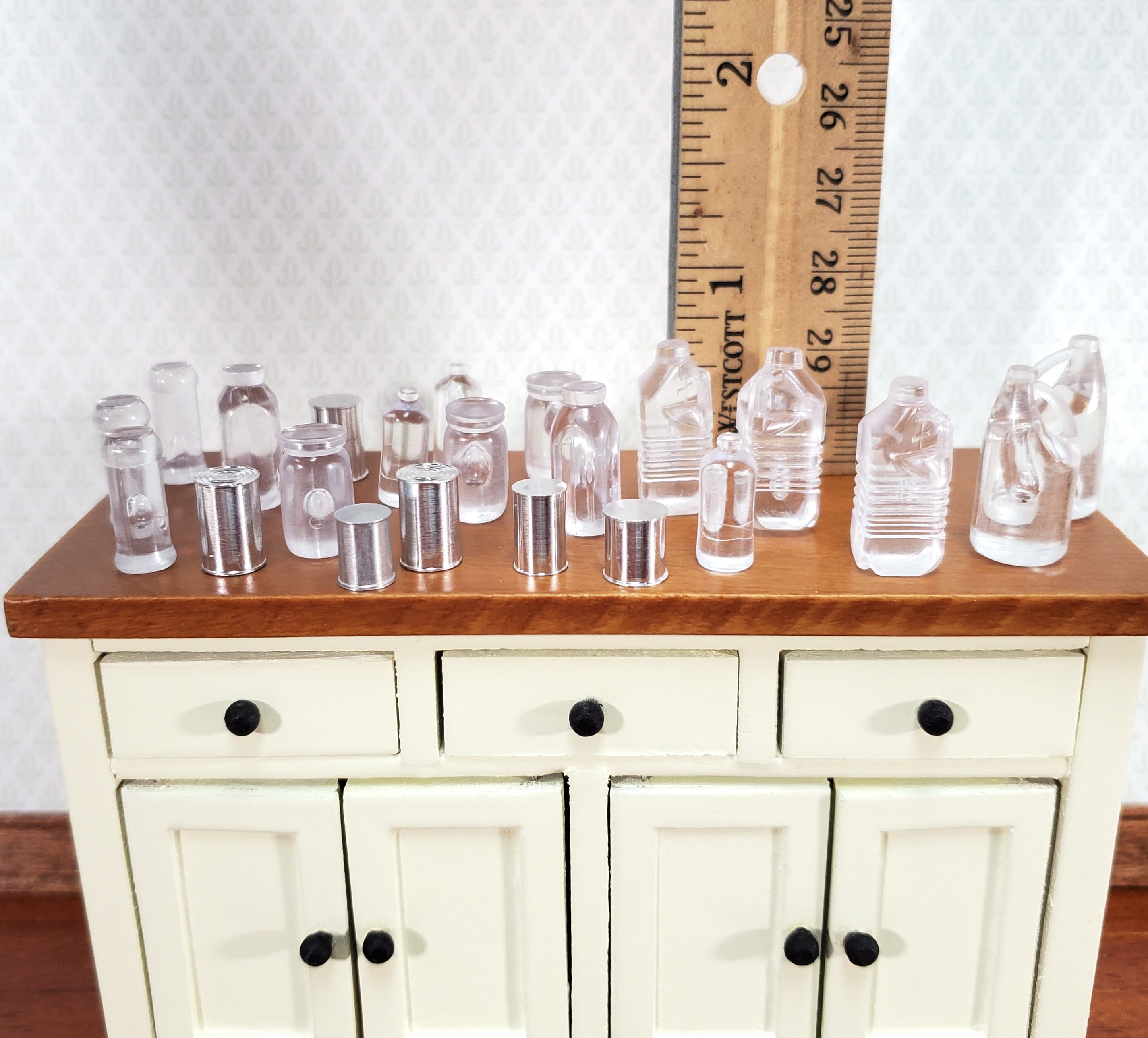 Dollhouse Jars Jugs Metal Cans 22 Pieces Blanks 112 Scale Etsy