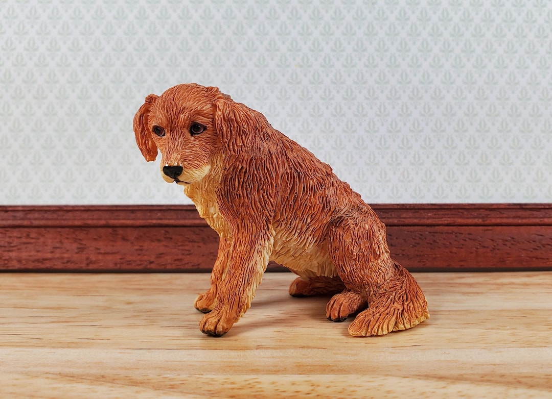 ドールハウス ゴールデンレトリバー 犬 ペット 1:12スケール