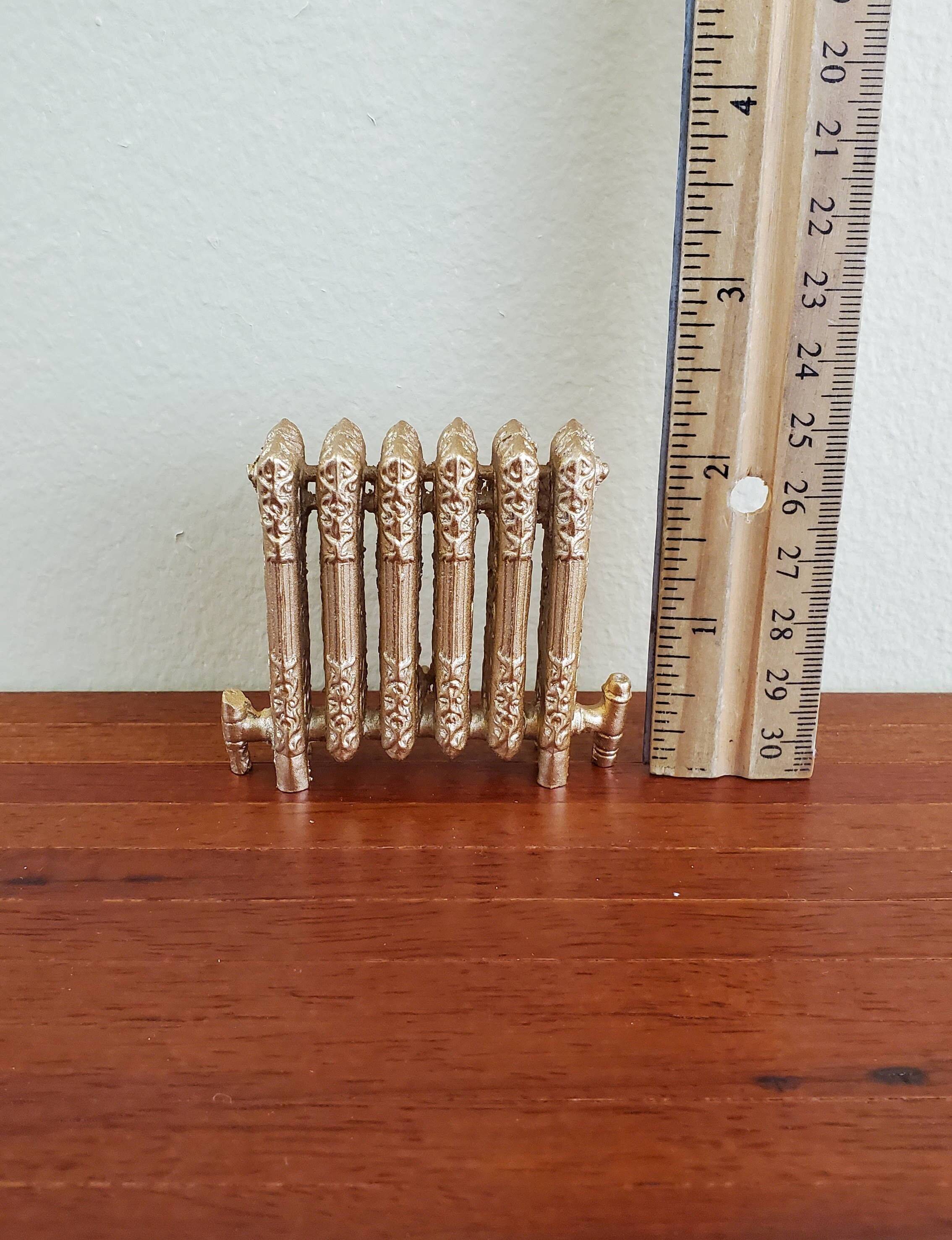 Dollhouse Miniature Radiator Large Gold Fancy 1:12 Scale Resin - Etsy