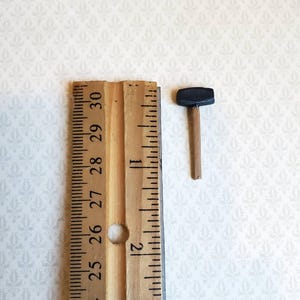 Dollhouse Miniature Blacksmith Hammer Mallet Tudor Style 1:12 Scale Tool Painted Metal